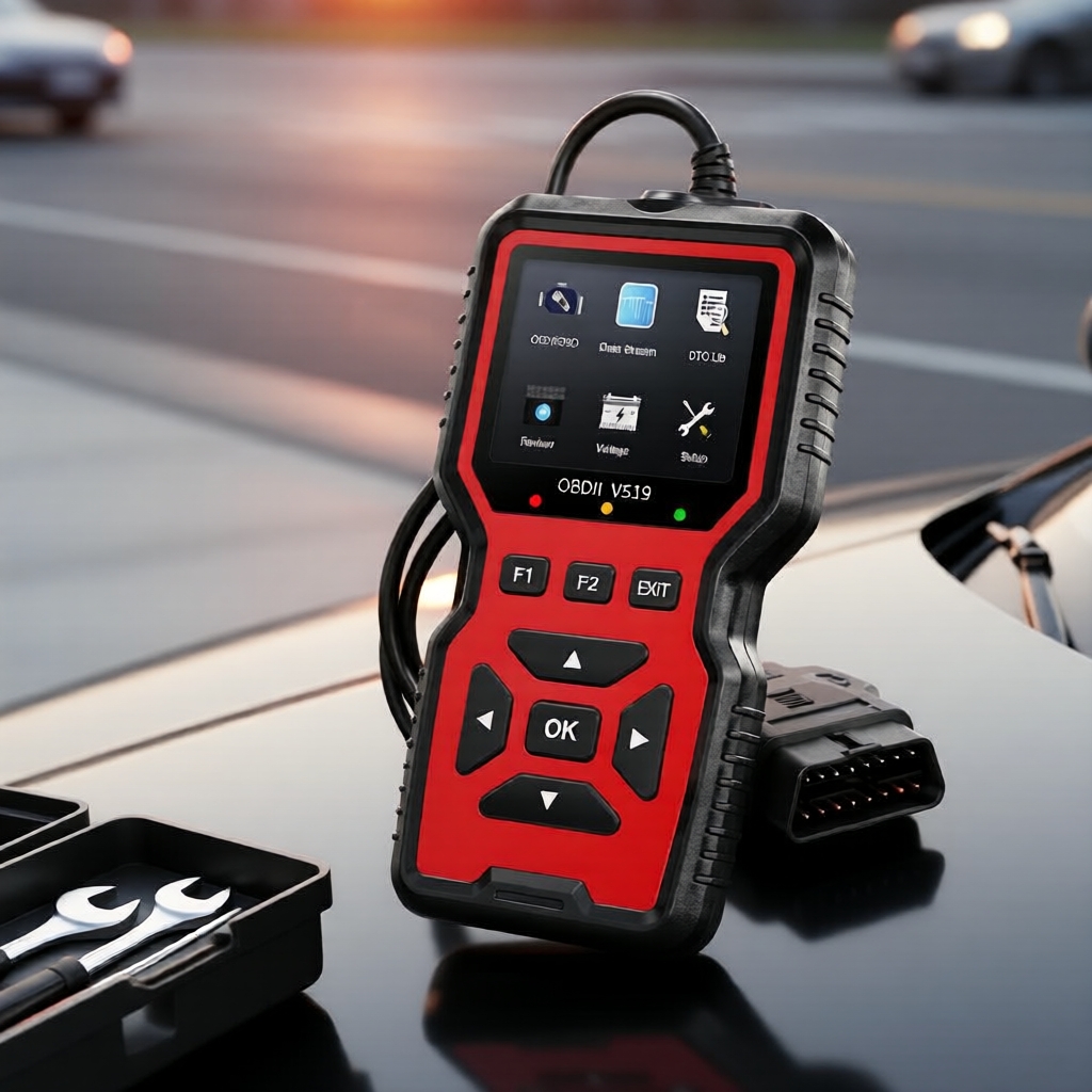 OBD2 EOBD Car Code Eraser V519 – Reset de Bateria & Scanner de Diagnóstico Profissional