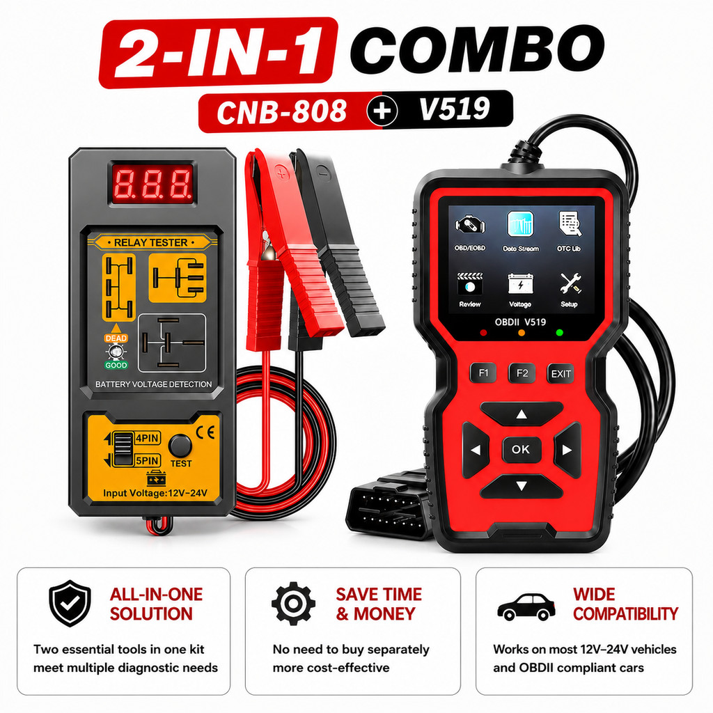 Conjunto De Ferramentas De Diagnóstico De Scanner De Verificação De Motor Automotivo Testador De Sistema Elétrico De Car