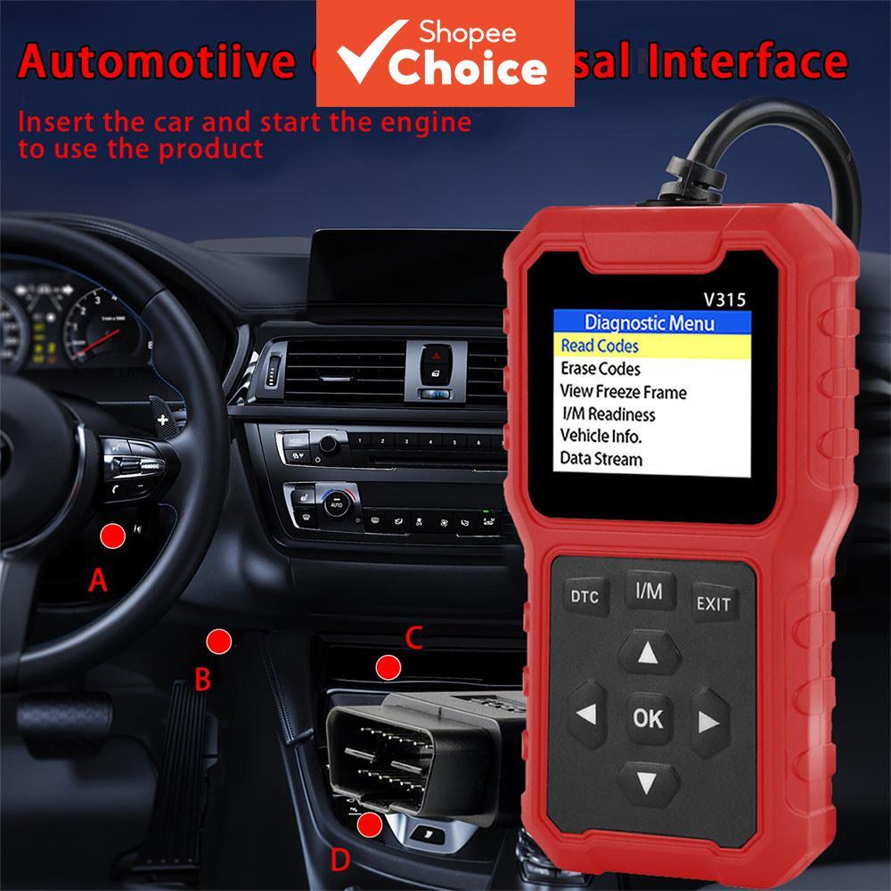Obd2 Universal Car Diagnostic Scanner Tool Leitor De Código De Motor Para Todos Os Veículos