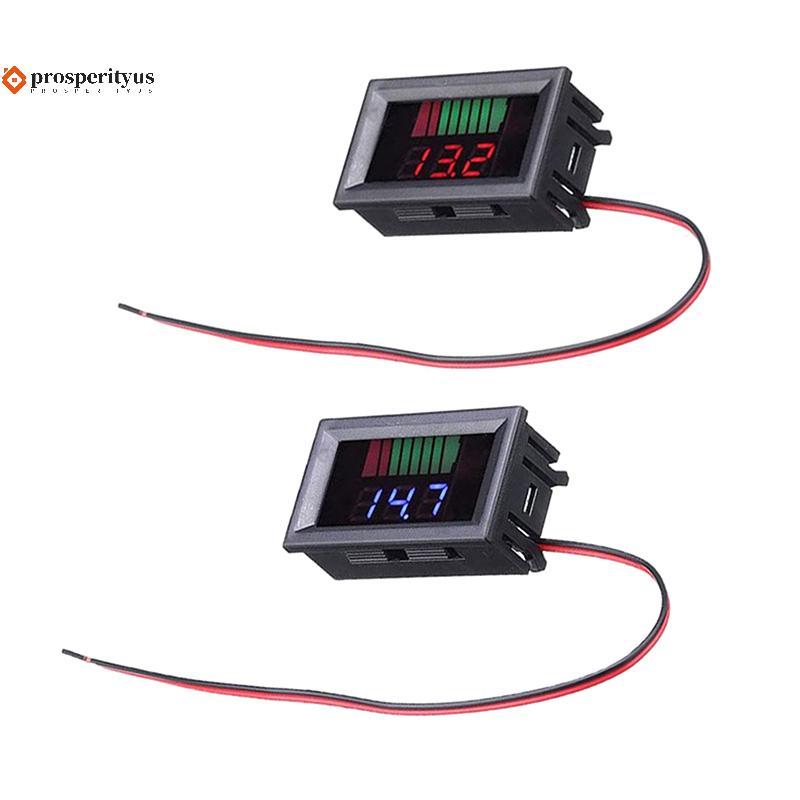 [PPTS] LCD Voltímetro Digital 12V 24V 60V 72V Indicador De Capacidade Elétrica À Prova D'água Chumbo-Ácido Power Car Mot