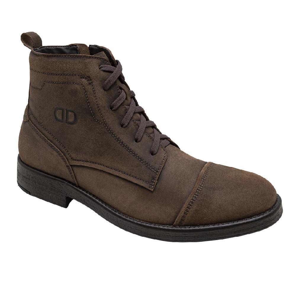 BOTA DEMOCRATA DUST COURO CASUAL REF 626102 MASCULINO
