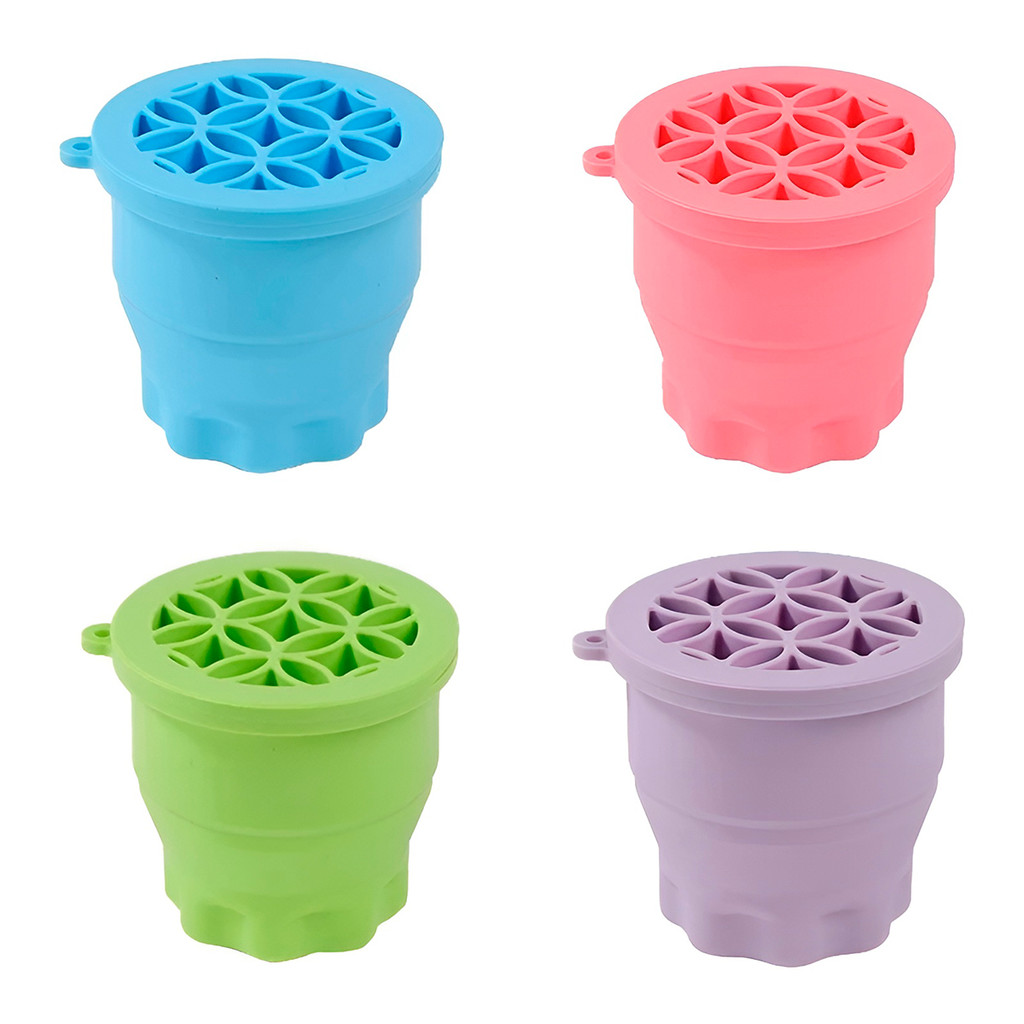 Limpador Organizador Pincéis Silicone Retrátil Limpeza