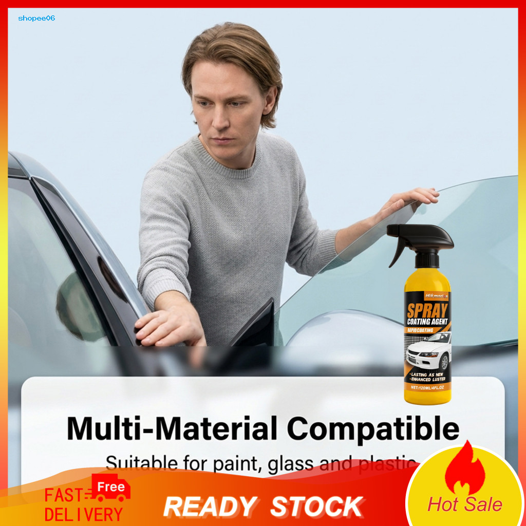 Car Paint Protection Spray Automotive Sealant Ceramic Coating 120ml Nano Waterproof Shine Restorer for Types for Auto