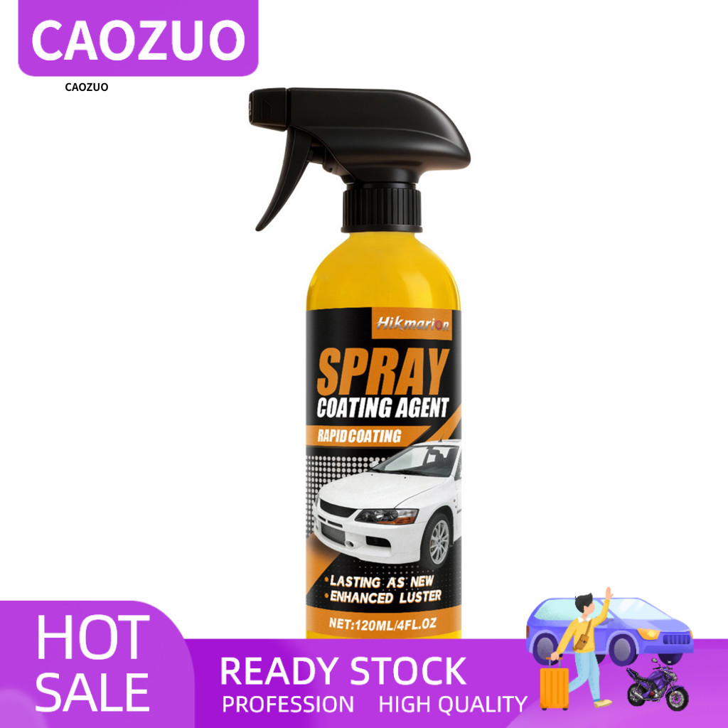 Car Shine Enhancer Spray Nano Coating Ceramic 120ml Paint Sealant Waterproof Restorer for Types Long-lasting for Auto