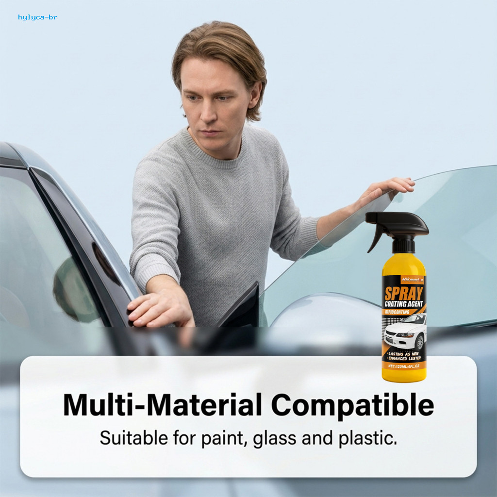 Nano Car Coating Shine Enhancer Spray Ceramic 120ml Paint Sealant Waterproof Restorer for Types Long-lasting for Auto