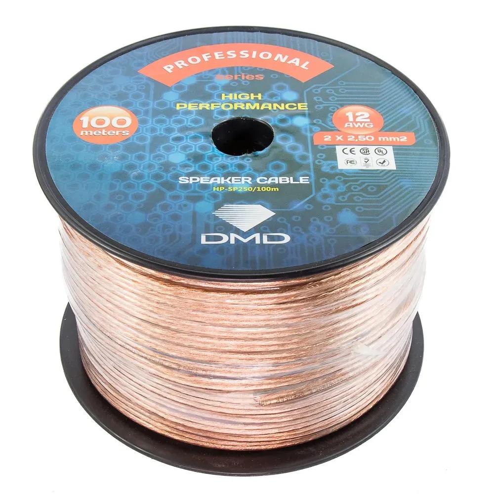 Diamond Cable HP-SP250 - Cabo para caixas acústicas 2x2,50mm 10 AWG Cristal (100 metros)