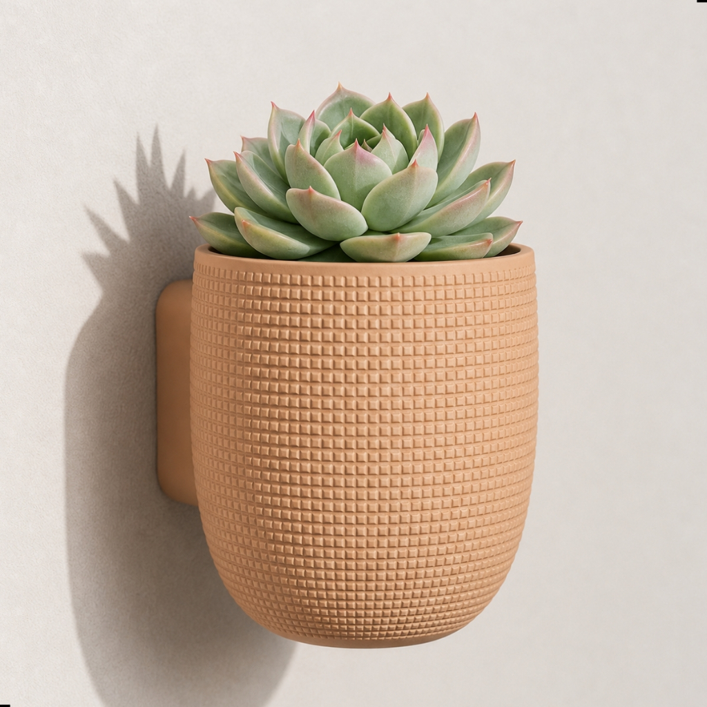 Vasos de Parede Decorativo Kit Jardim Vertical Planta Suculenta Design Exclusivo Casa Decoração