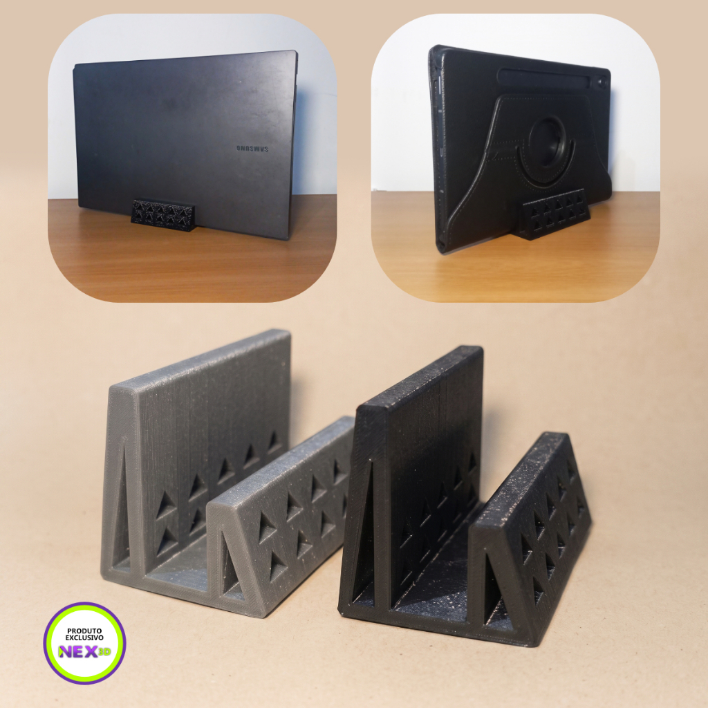 Suporte Notebook e Tablet Universal Vertical EXCLUSIVO Textura Minimalista e Resistente