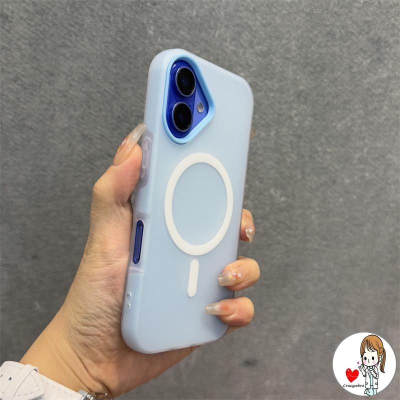 Capa De Telefone Magnética Minimalista Três Em Um Adequada Para IPhone 11 , 12 , 13 , 14 , 15 , 16Pro Max 16 Plus Protet