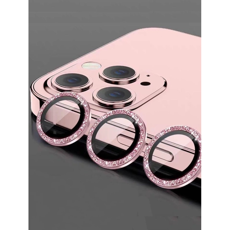 Película de câmera Glitter proteção de câmera para iPhone 16/ 16PLUS / 16PRO / 16PROMAX 13 / 3PRO / 13PROMAX 15/13 / 1