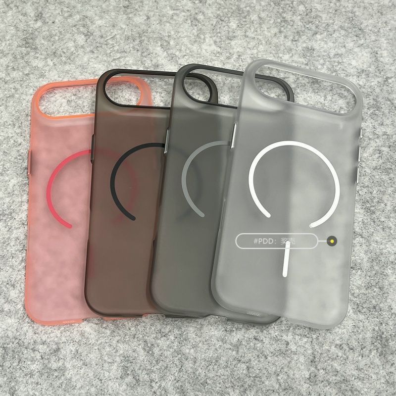Capa para iPhone 17 Pro Max 17 17Pro 16Pro, Capa Dura Magnética Semi-Transparente Anti-Queda