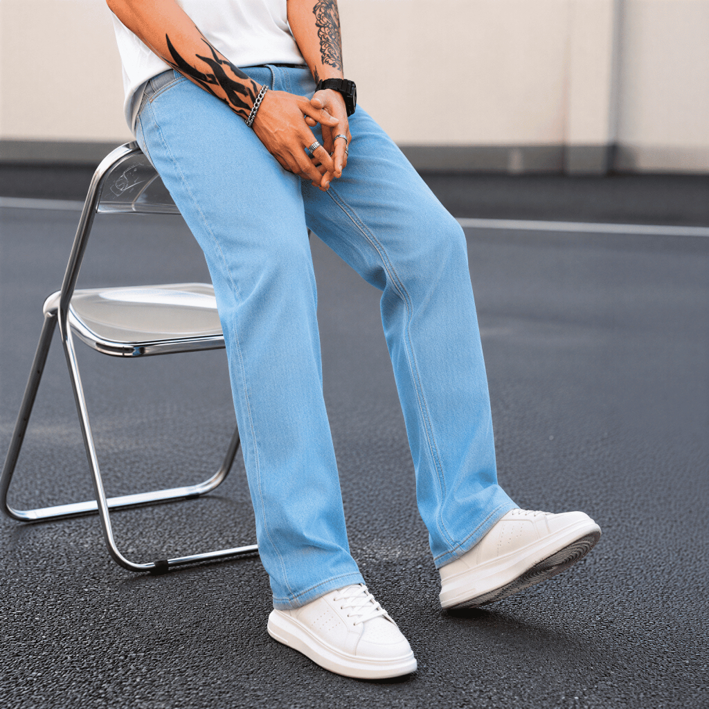 Calça Jeans Masculina Skinny Slim Fit com Elastano Lycra Confortável Casual Lavagem Clara, Escura e Preta