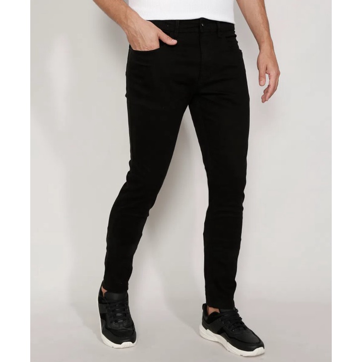 Calça sarja e jeans masculina slim Preto Clara e Escura