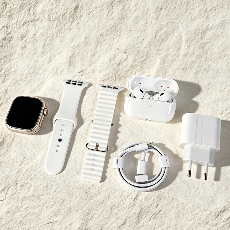 kit De Calculadora De Smartwatch Relógio Inteligente 2026 Novo digital Para iOS Android Full 6 Em 1 i13 TWS/Carregador