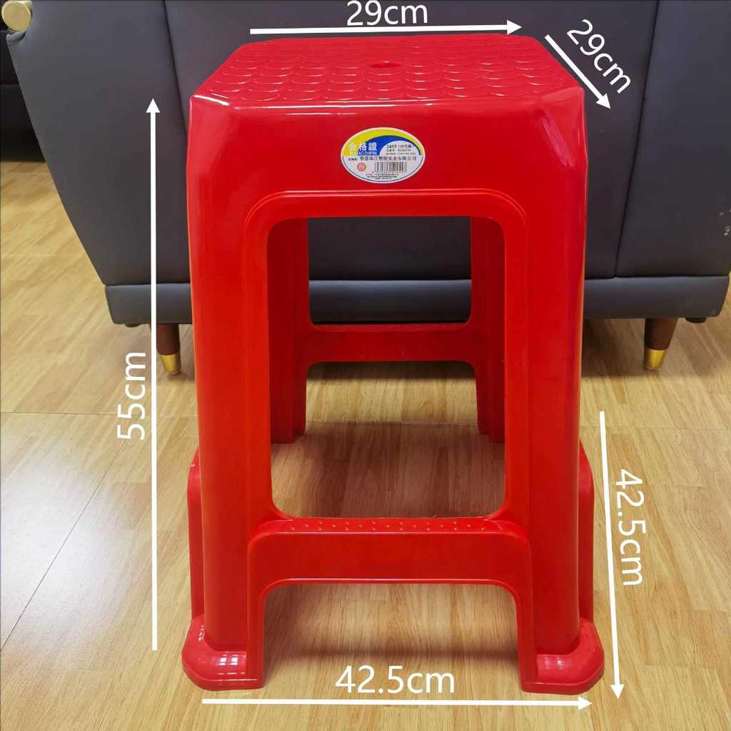 ZT plástico Extra grosso aumentado 55cm banco quadrado ao ar livre grande engrenagem churrasco tenda forte durável banco