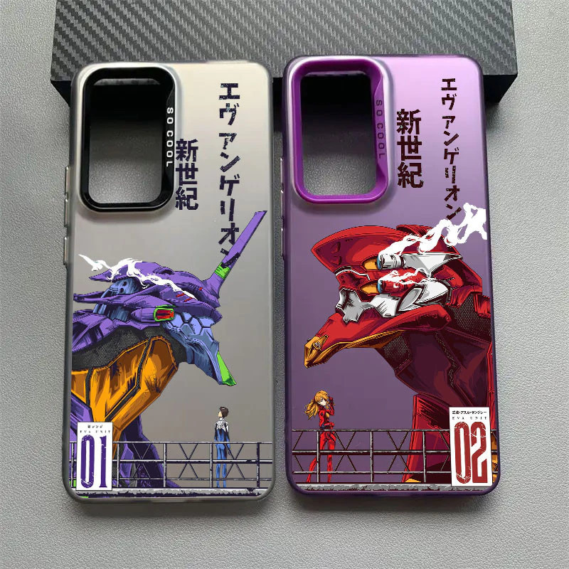 Capinha Capa Para Samsung A03 A04 A05 A12 A13 A15 A16 A23 A32 A50 A52 A54 A55 A72 À Prova de Choque Evangelion