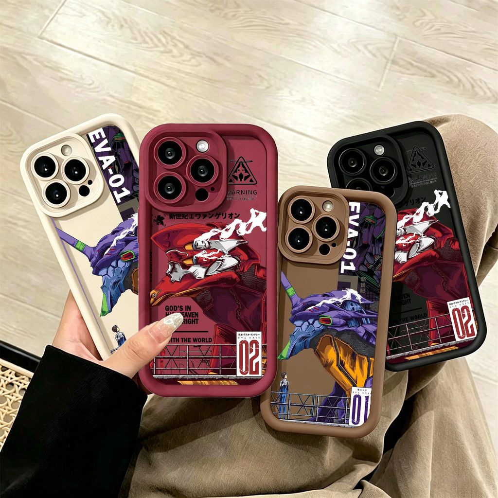 Anime Neon Genesis Evangelion Silicone Caixa De Telefone Para Reno 16 15 14 13 Pro 16F 15F 14 13 12 Plus 14F 13F OPPO A5