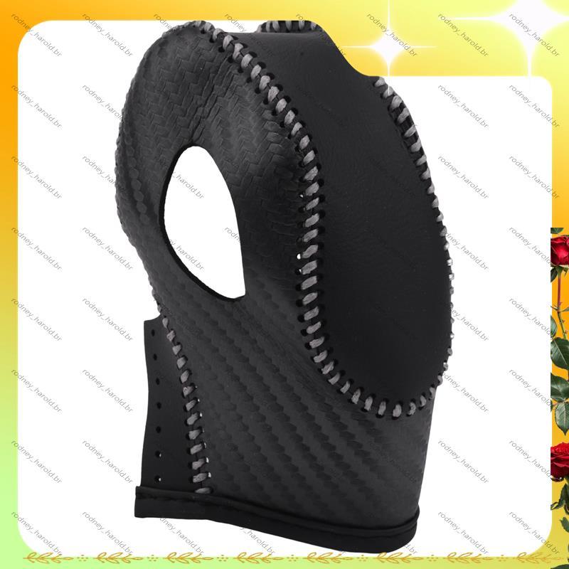 [Entrega Rápida R] Car PU Carbon Look Branco Tampa Do Botão De Mudança De Marcha Para Escape/Fusion/C-Max Energi Wagon/F