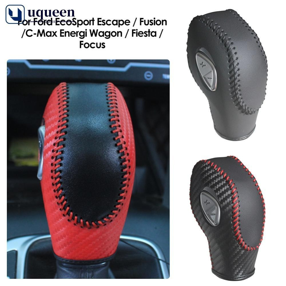 Capa de Manopla de Câmbio UQ PU para Ford Focus EcoSport Escape Fusion C-Max Energi Wagon Fiesta NXXO