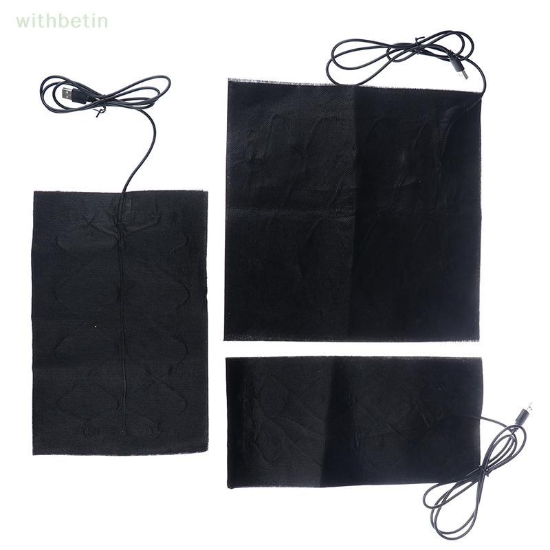 < withbetin > 7 Tamanho USB Quente Fibra De Carbono Almofadas Aquecidas Aquecido Jaet Casaco Colete Aquecimento Novo