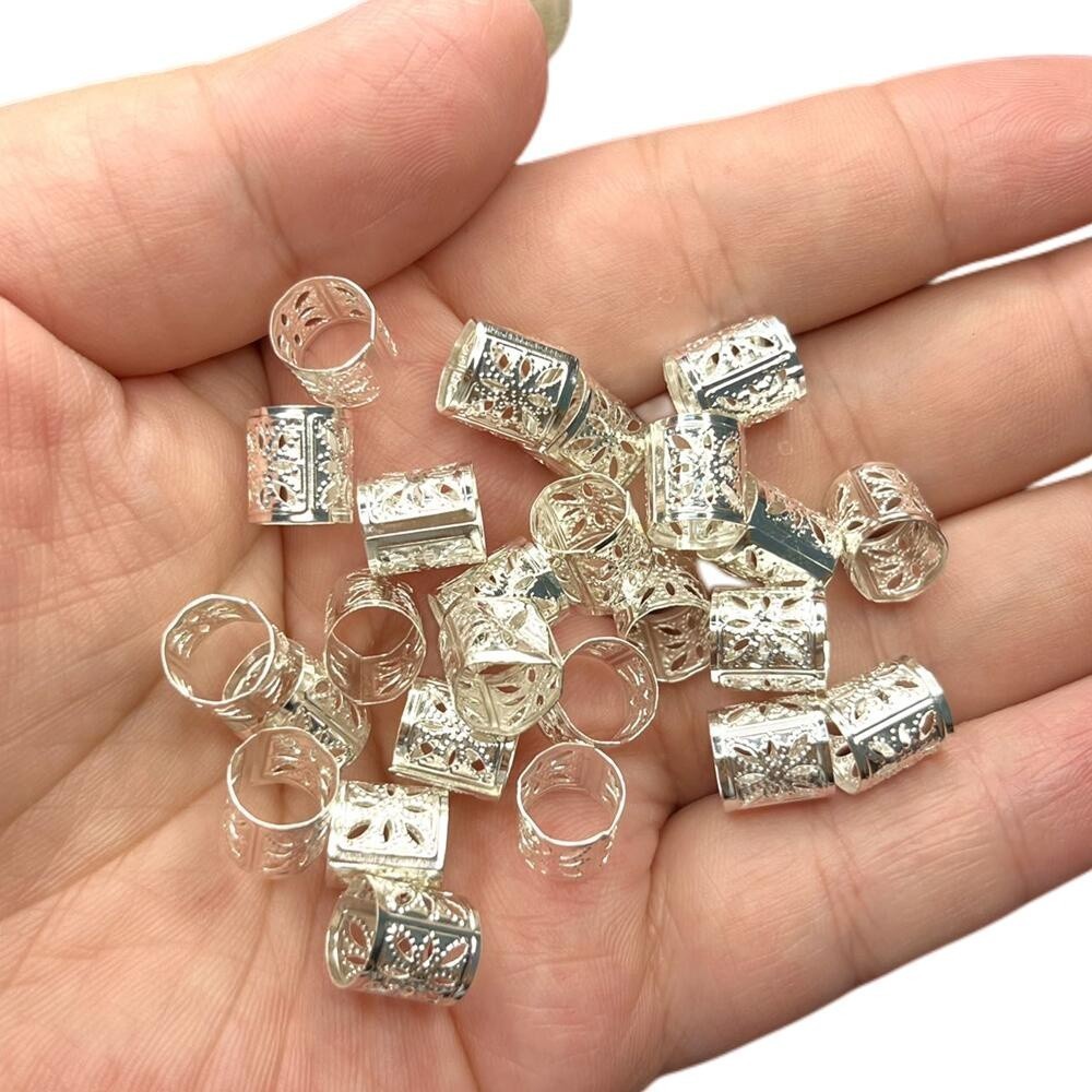 100 Pcs Anel Para Box Braids Tranças Jumbo Twist 8*9mm M