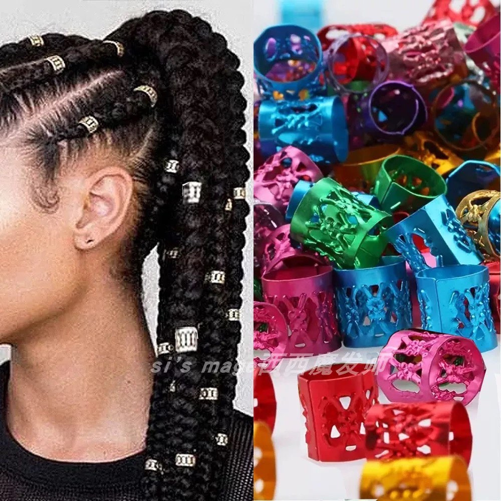 Anéis para Box Braids Tranças Jumbo Twist 8×9mm – 50/100/150/200/250/350 Pçs