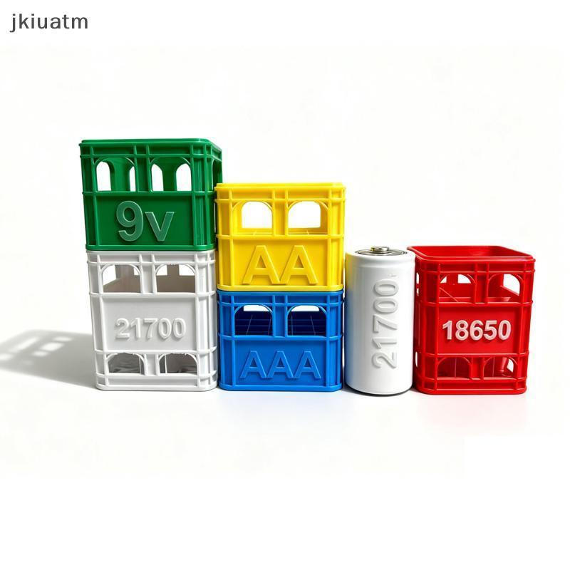 [jkiuatm] Caixa De Armazenamento De Bateria Impressa Em 3D Cerveja DIY No . 5 Aa 7 Aaa 18650 Cesta Empilhável BR