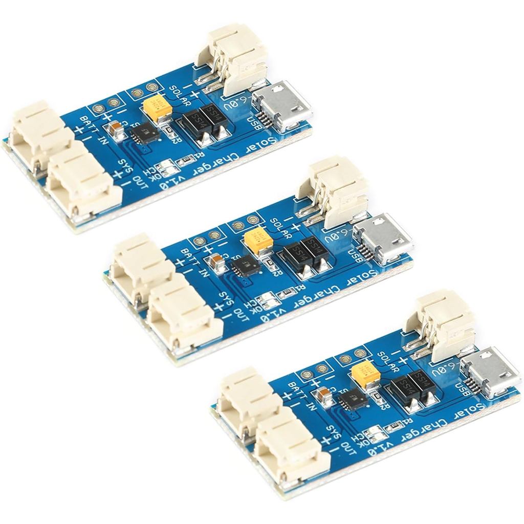 3 peças CN3065 Mini Placa Carregadora Solar Lipo com Chip de Carga de Bateria e Micro USB, Kit de Aplicação DIY para Uso