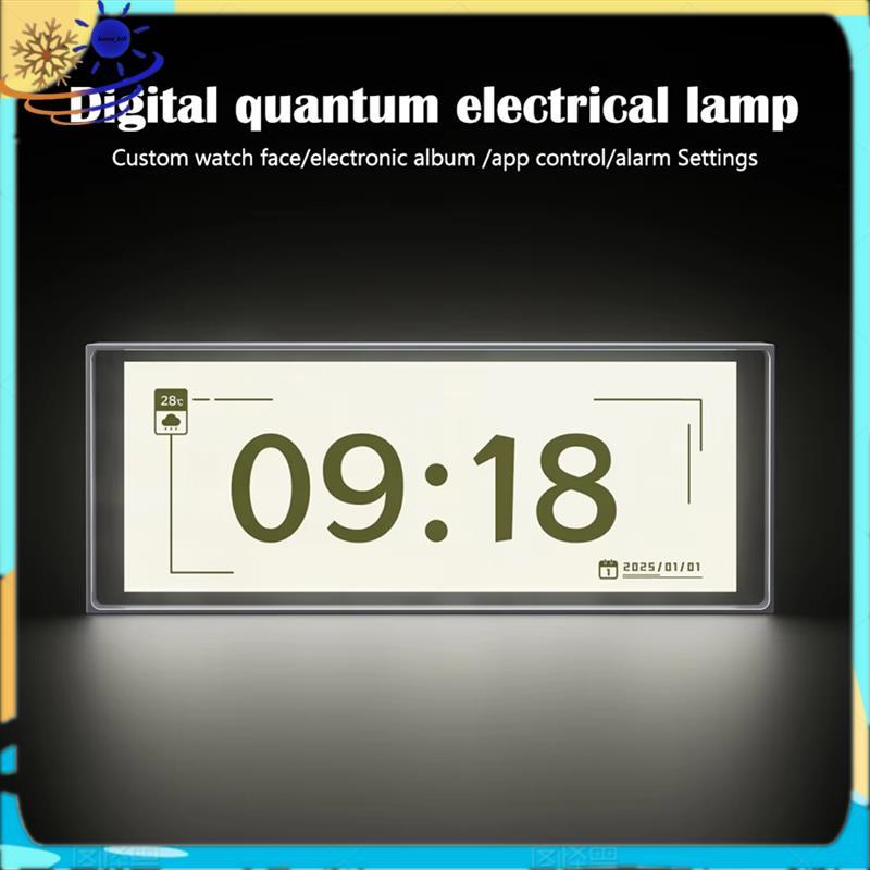 [Le's Shop] Relógio Com Moldura Digital Inteligente RGB , Tela IPS Controlada Por Aplicativo , Lâmpada De Mesa Para Jogo