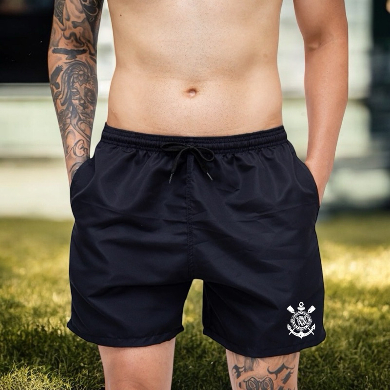 SHORT TIME FUTEBOL CLUB PAULISTA FIEL TIMAO SPORT PRAIA TACTEL BERMUDA MAURICINHO