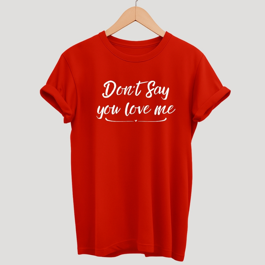 T-shirt Feminina Don't Say You Love Me JIN RUNSEOKJIN TOUR Kpop BTS | Camiseta 100% Algodão 30.1