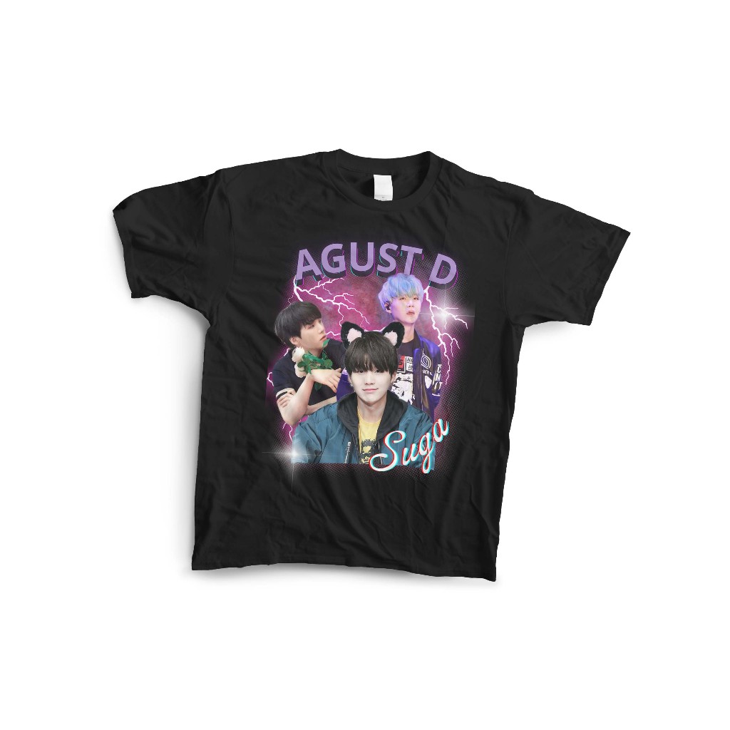 Camiseta Basica Suga Tour Agust D Min Yoongi Kpop Grupo Feminino E Masculino