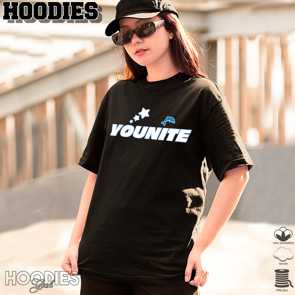 Camiseta 100% Algodão Kpop Younite Tour T-shirt Unissex