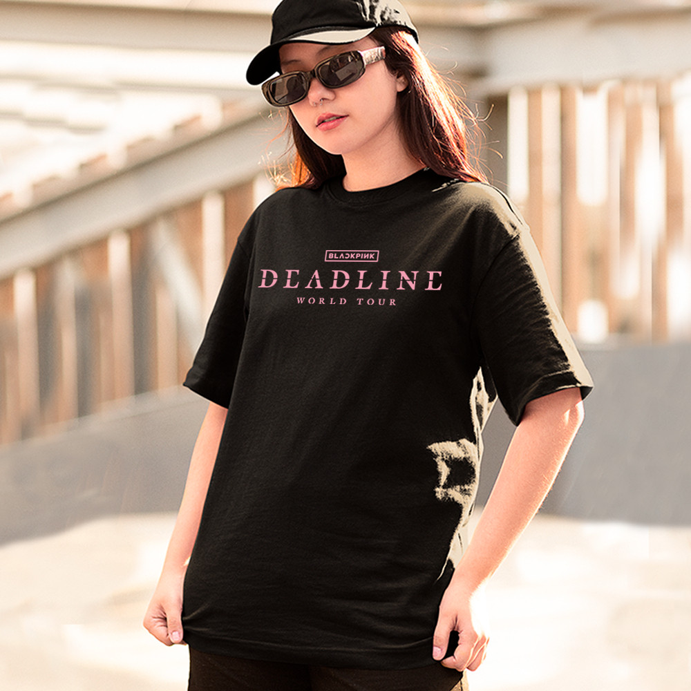 Camiseta World Tour Deadline Blackpink Kpop Unissex Tour