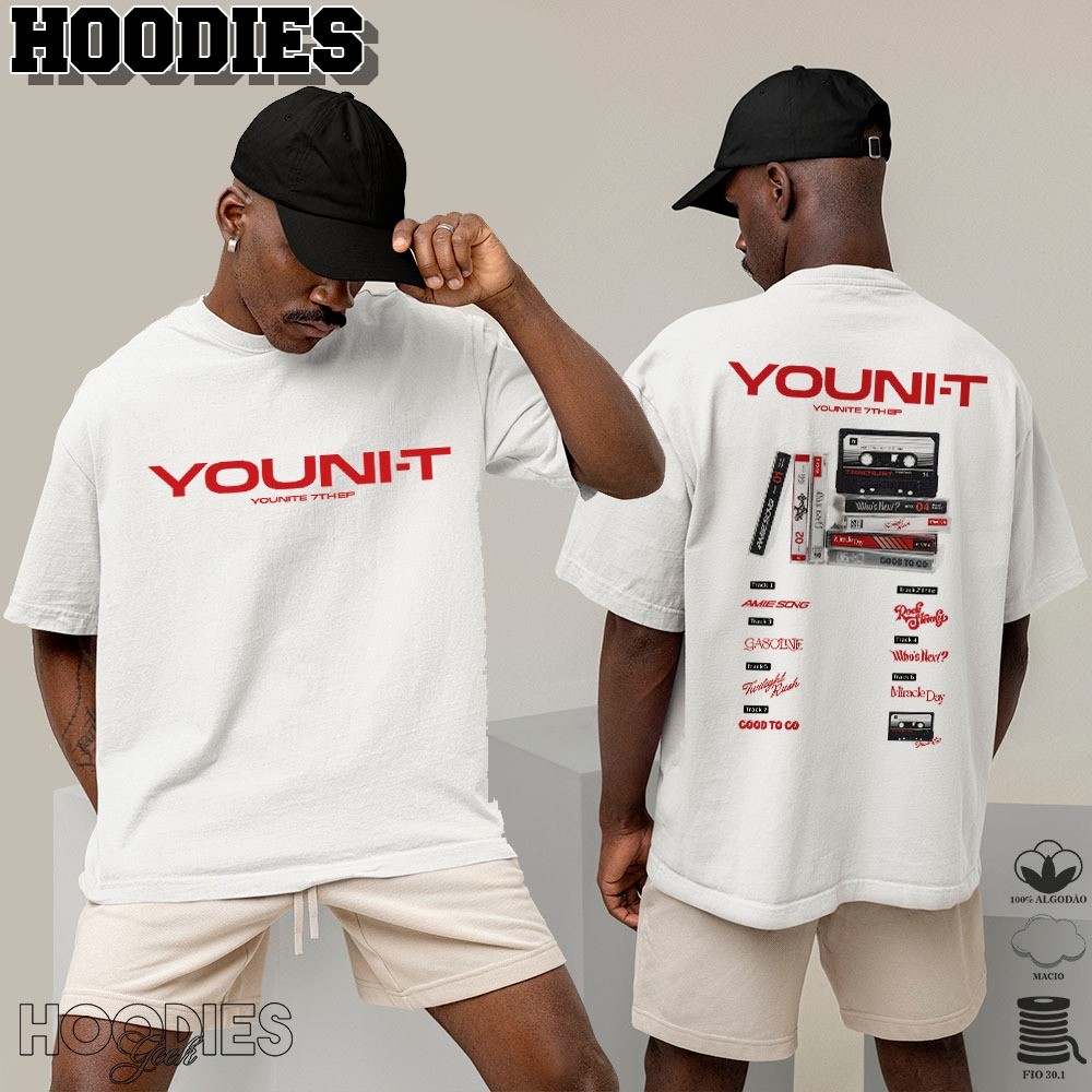 Camiseta Younite banda kpop tour brasil tshirt em algodao unissex