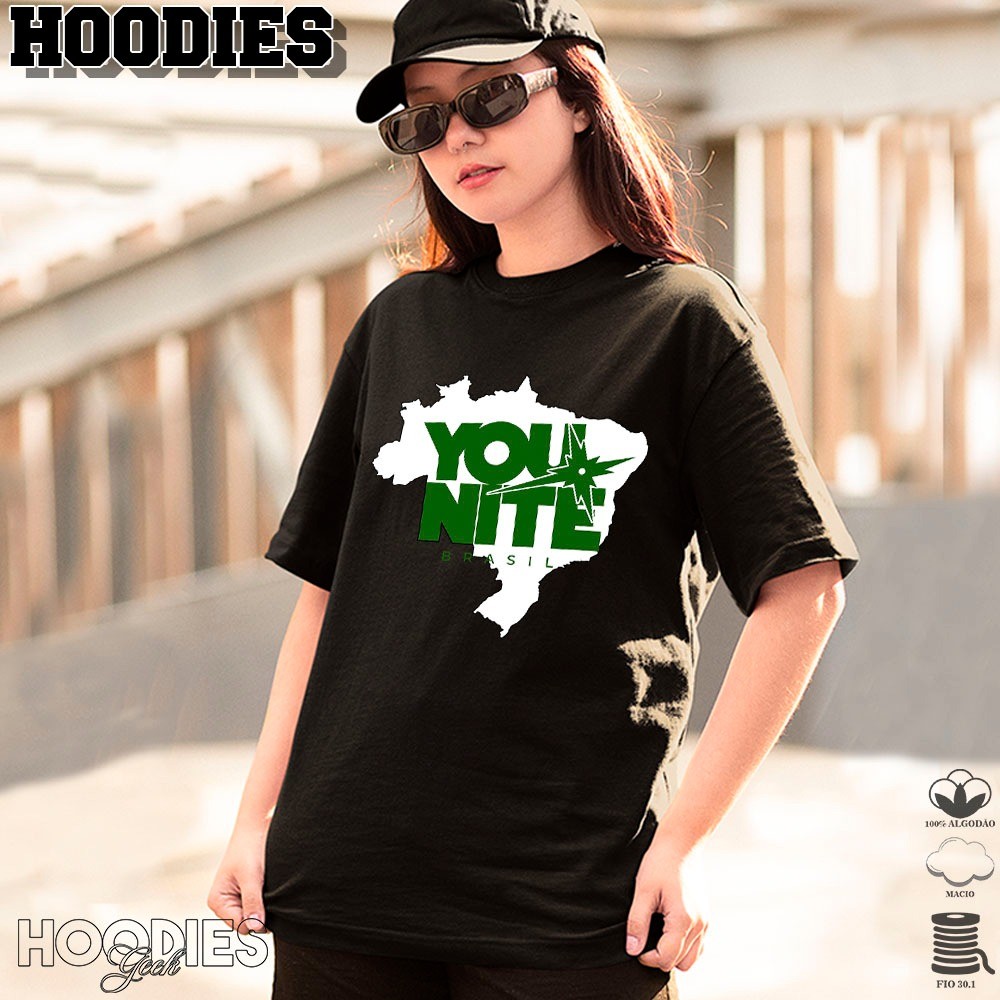 Camisa Camiseta basica banda coreana kpop younite turne tour brasil  tshirt em algodao unissex