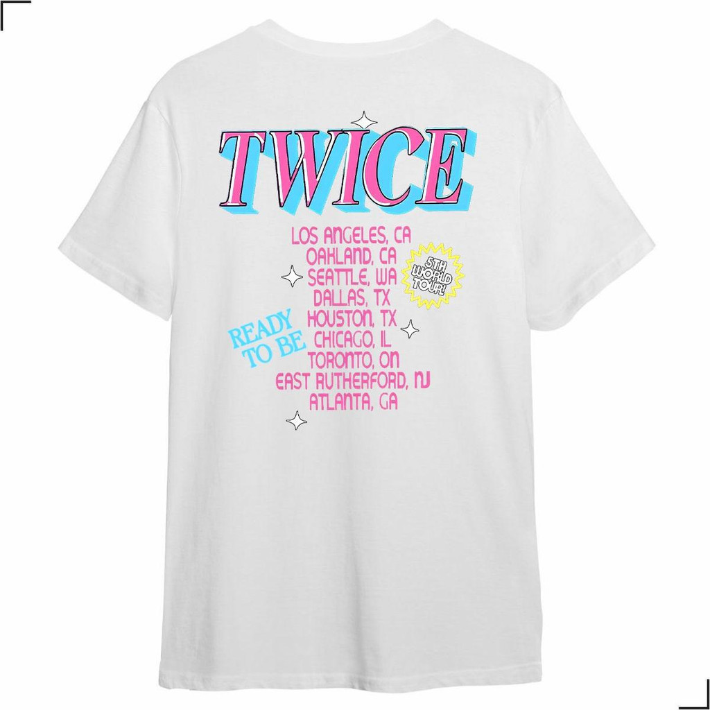 Camiseta Word Tour Twice Grupo Kpop Read To Be 5th Brasil Fã