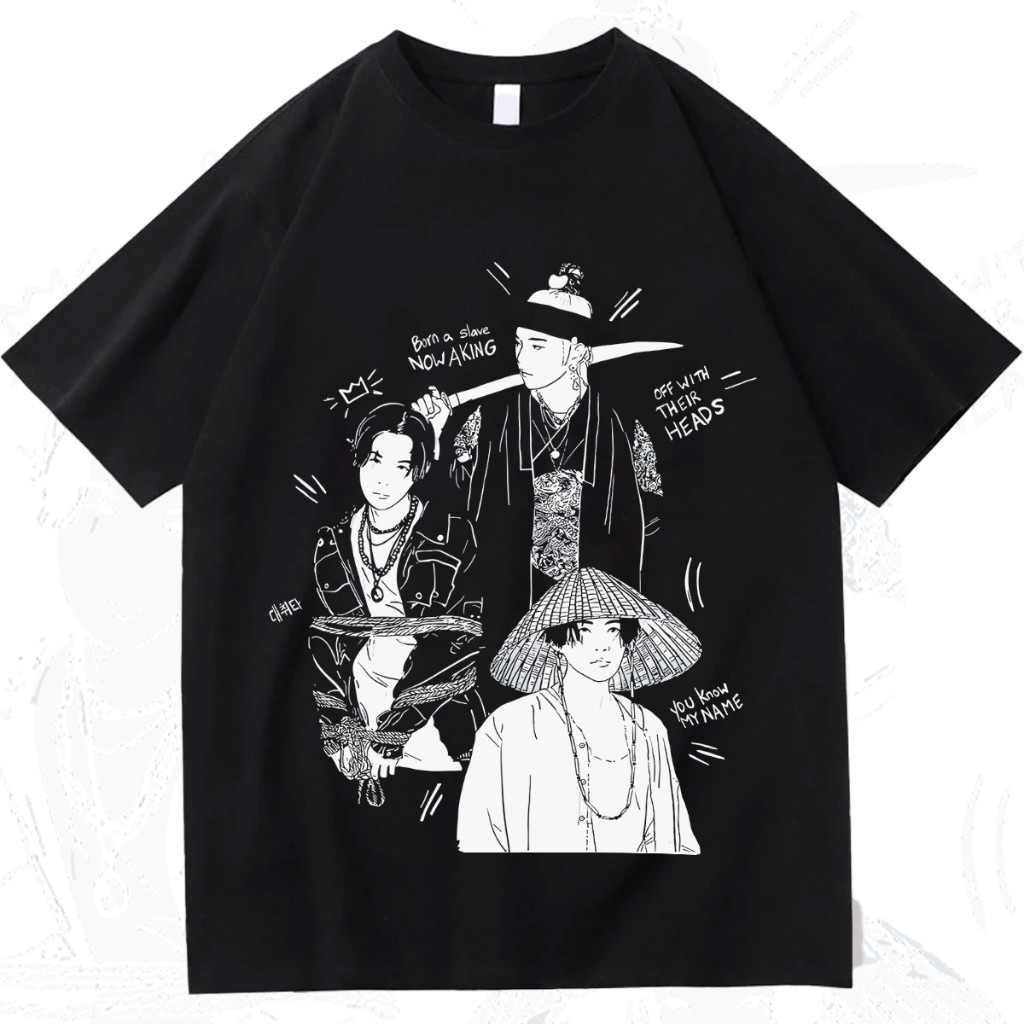 Camiseta Basica Min Yoongi Kpop Grupo Bts Tour Suga Agust D Feminino E Masculino Unissex