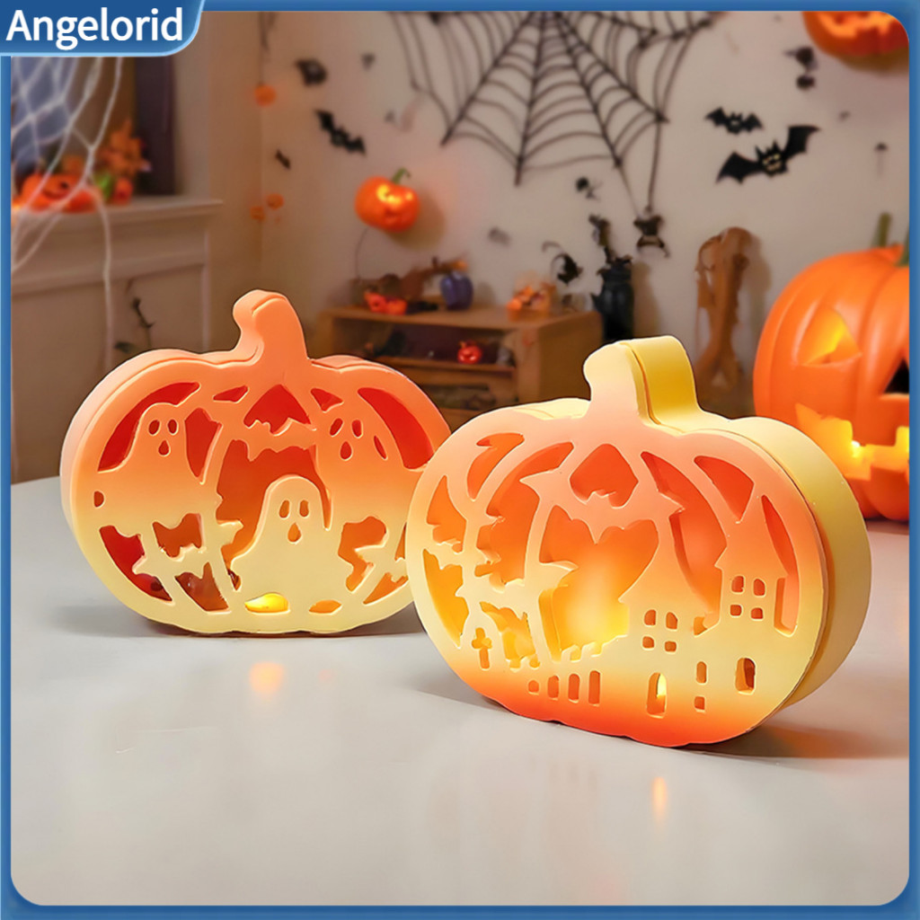 Pumpkin Cement Mold Halloween Silicone for Diy Hollow Lanterns Epoxy Resin Gypsum Casting Craft Perfect for Handmade Dec