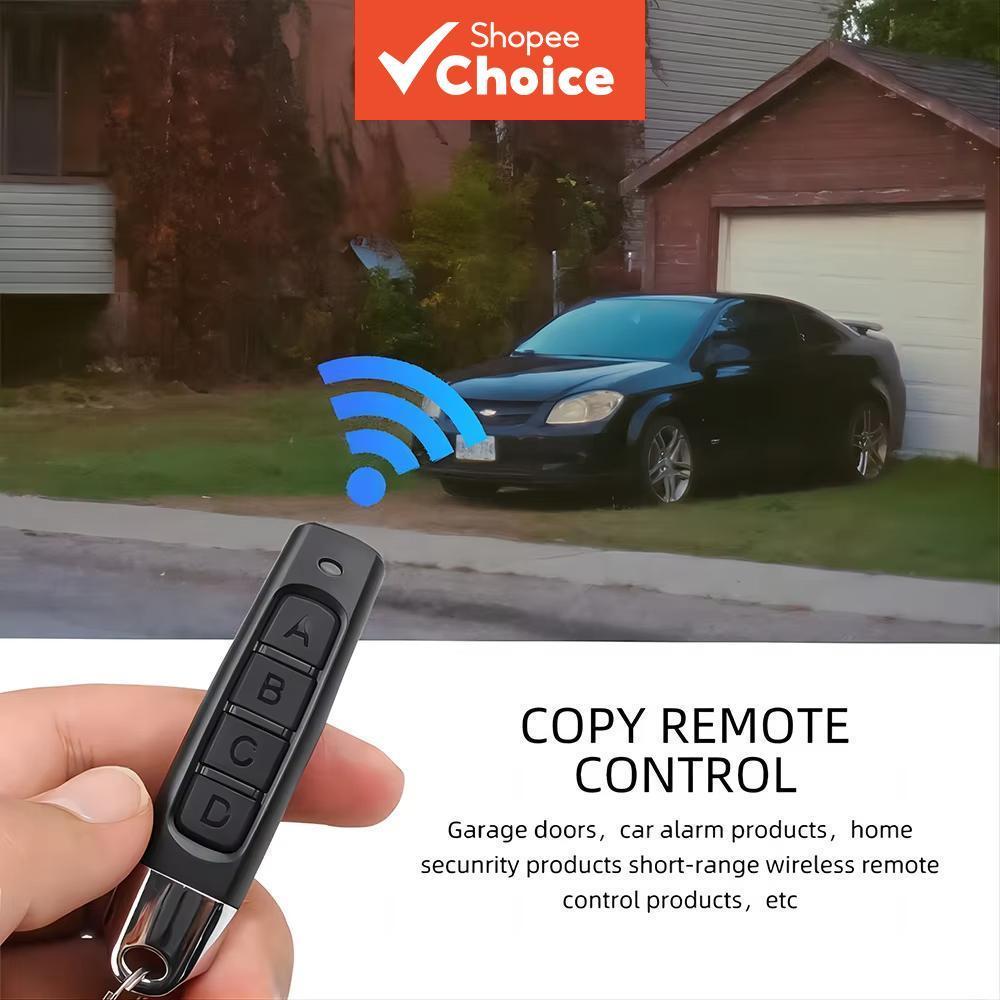 2 unidades Controle Remoto Clone 433MHz ABCD RF - Duplicador de Chave para Portão e Porta de Garagem