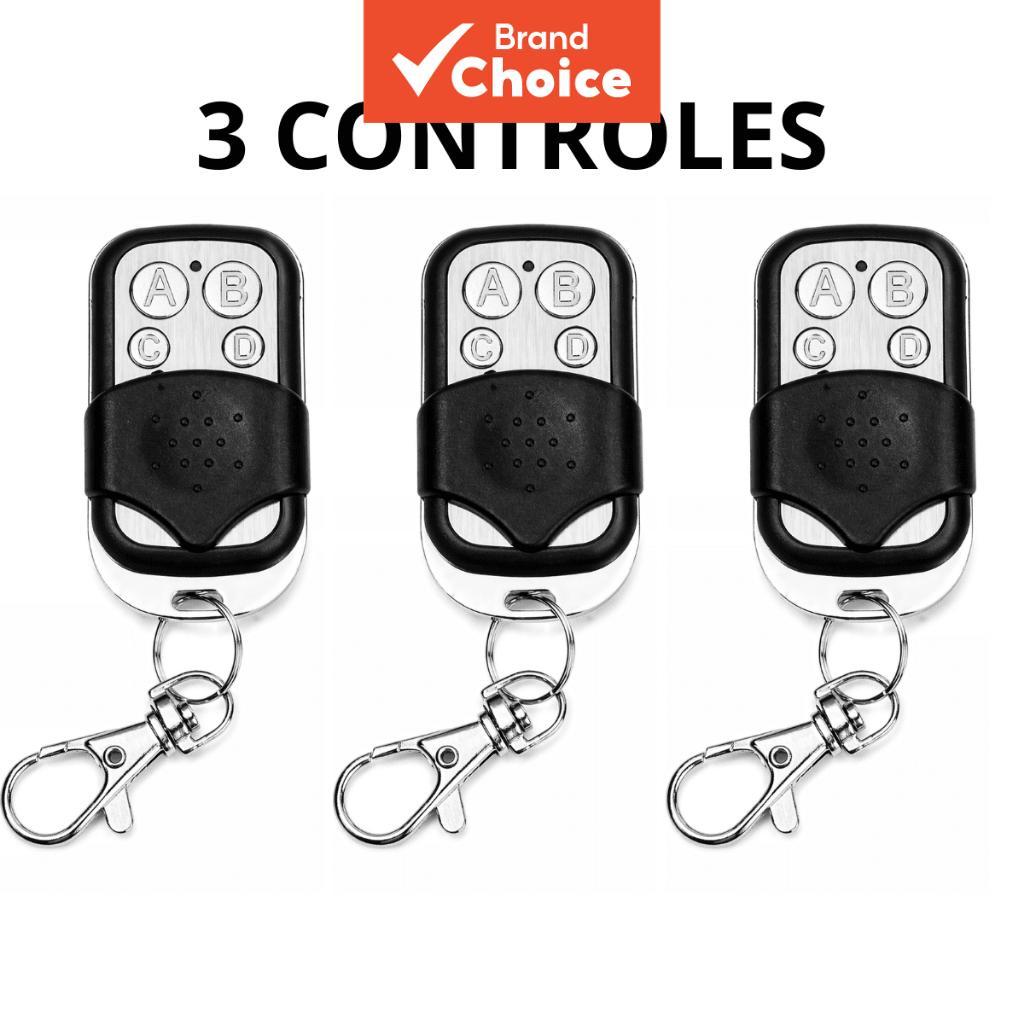 AXUS Controle Remoto Universal de Porta de Garagem de 4 Botões 433MHz com Clone/Aprendizado, Duplicador de Código