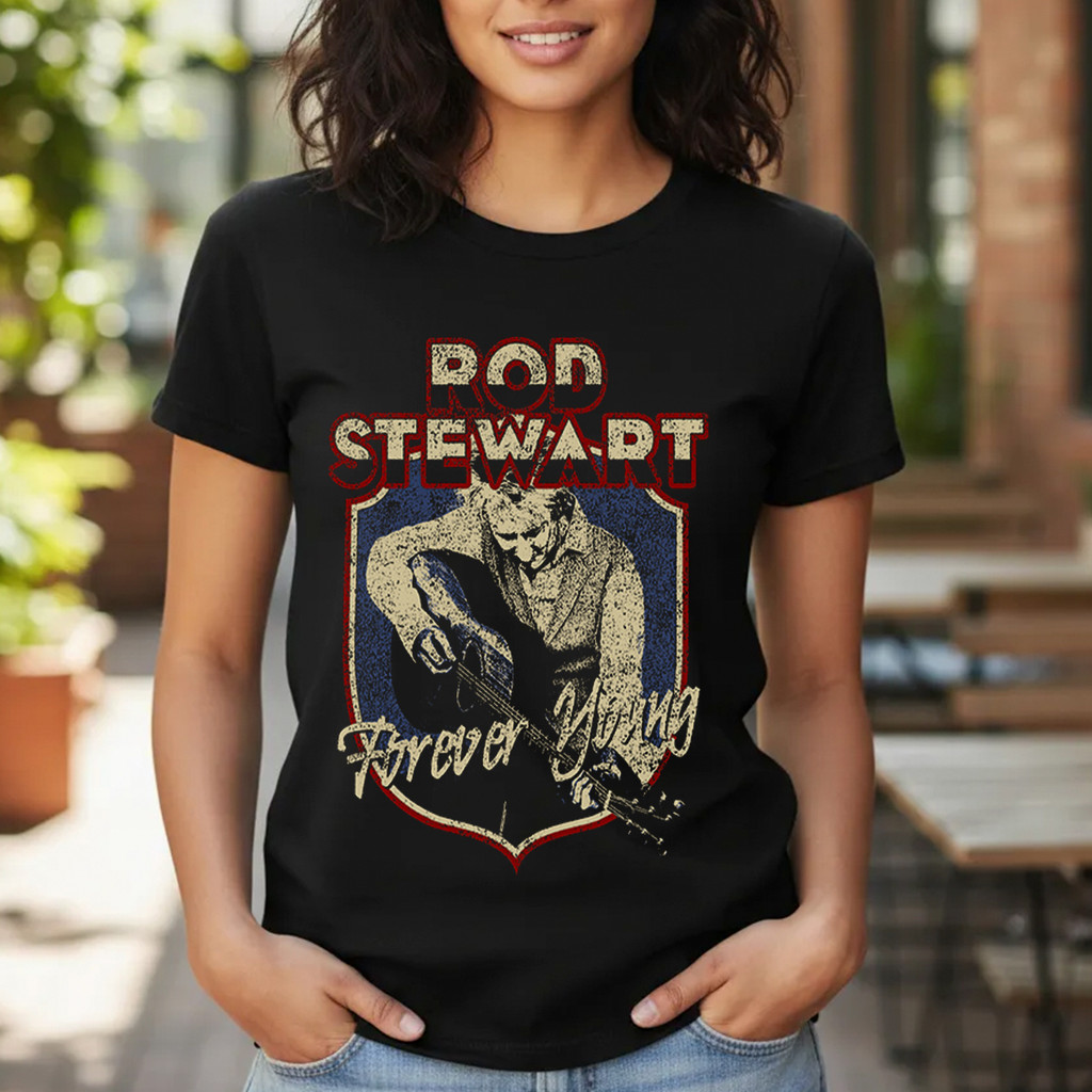Camiseta Baby Look Banda Musica Rock Rod Stewart Classico