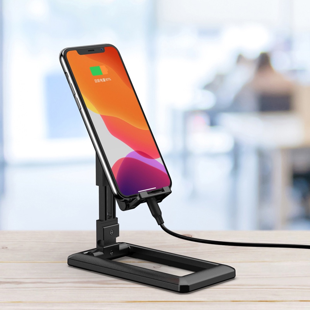 Suporte Celular Tablet Ajustável Retratil Universal De Mesa Home Office