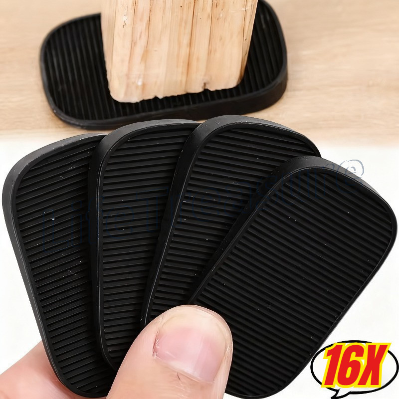 16/4 Unidades De Silicone Para Nivelamento De Pernas De Mesa-Tapetes Mudos Anti-Dobrados-Rolha De Calços Antiderrapantes