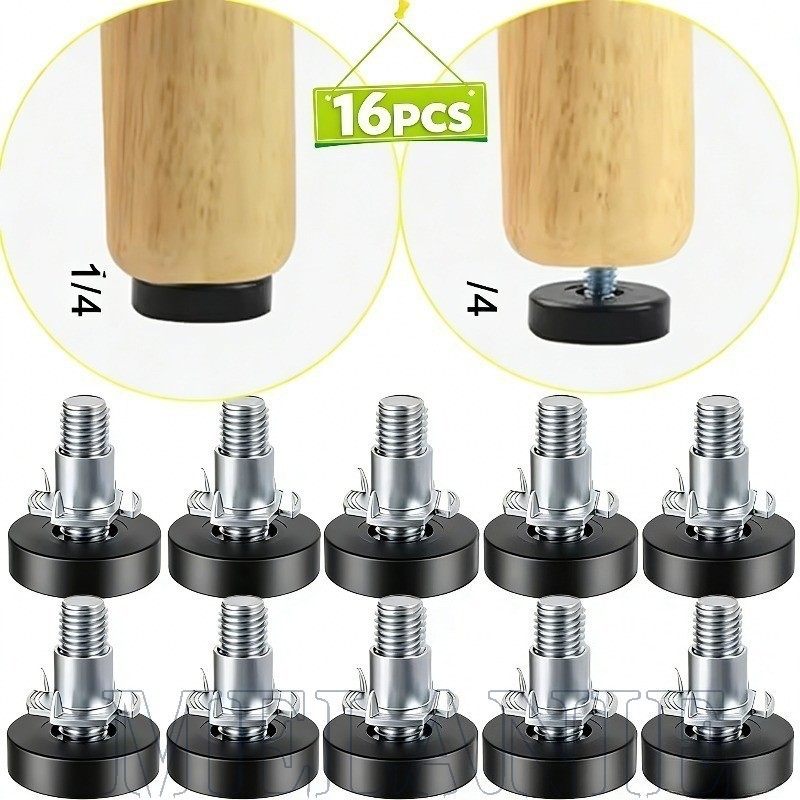 4-16 Unidades De Capas Universais Para Pernas De Nivelamento De Deslizamento De Móveis-Hardware Doméstico-Tapete De Prot