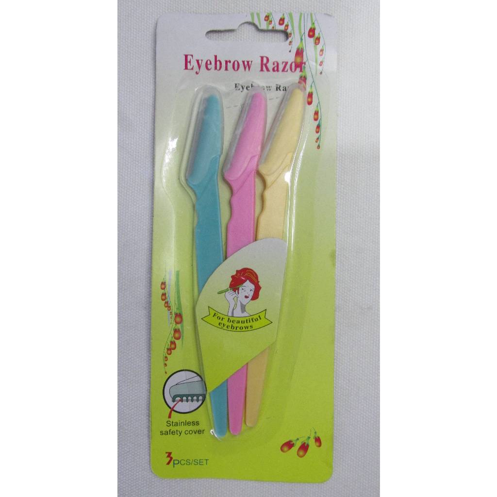Kit Com 3 Navalhas - Eyebrow Razor mais pinça