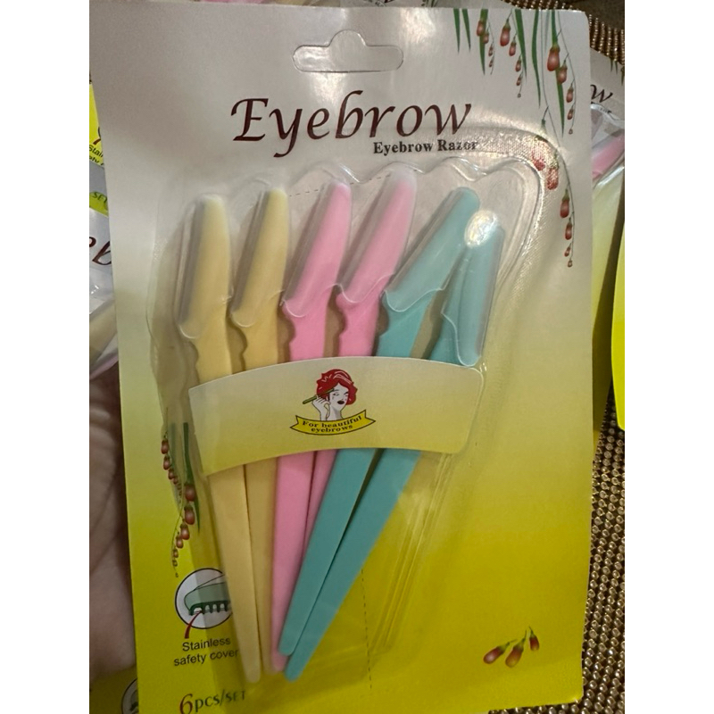 Kit navalha Eyebrow com 6 peças