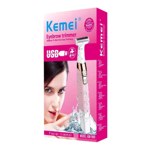 MAQUINA DE BARBEAR PROVA D'ÁGUA EYEBROW TRIMMER KEMEI KM-1900