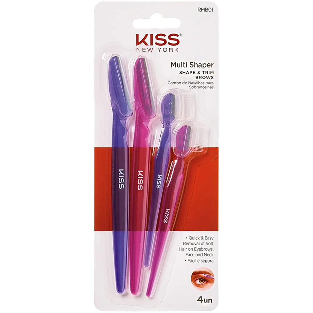 Kiss New York Shape & Trim Brows Multi Shaper - Combo de Navalhas