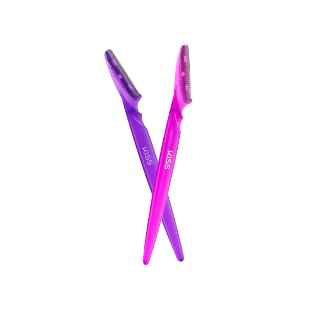 Kiss New York Shape & Trim Brows Combo de Navalhas - RMB02 - Cores Sortidas